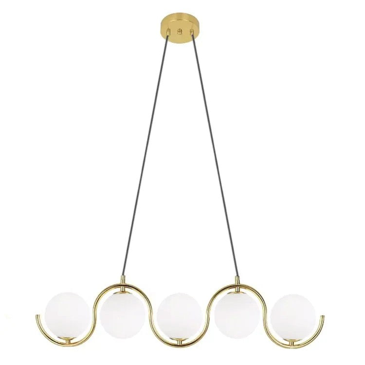 LAMPA SUFITOWA WISZĄCA APP1440-5CP Złota 1