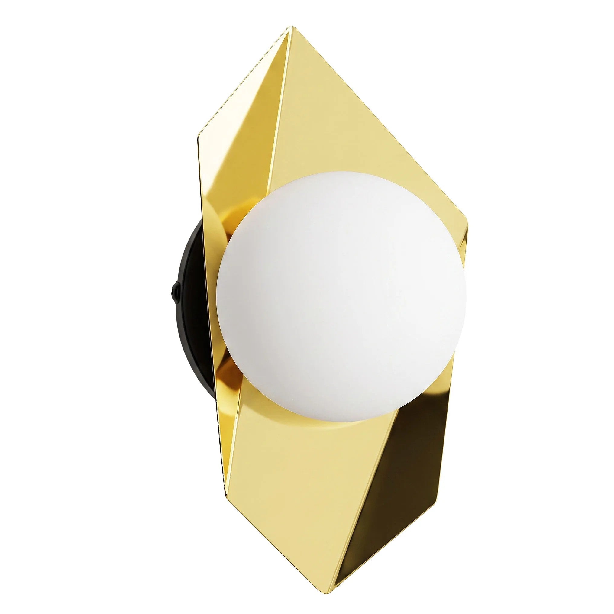 LAMPA ŚCIENNA KINKIET APP1411-W CZARNA ZŁOTA 1