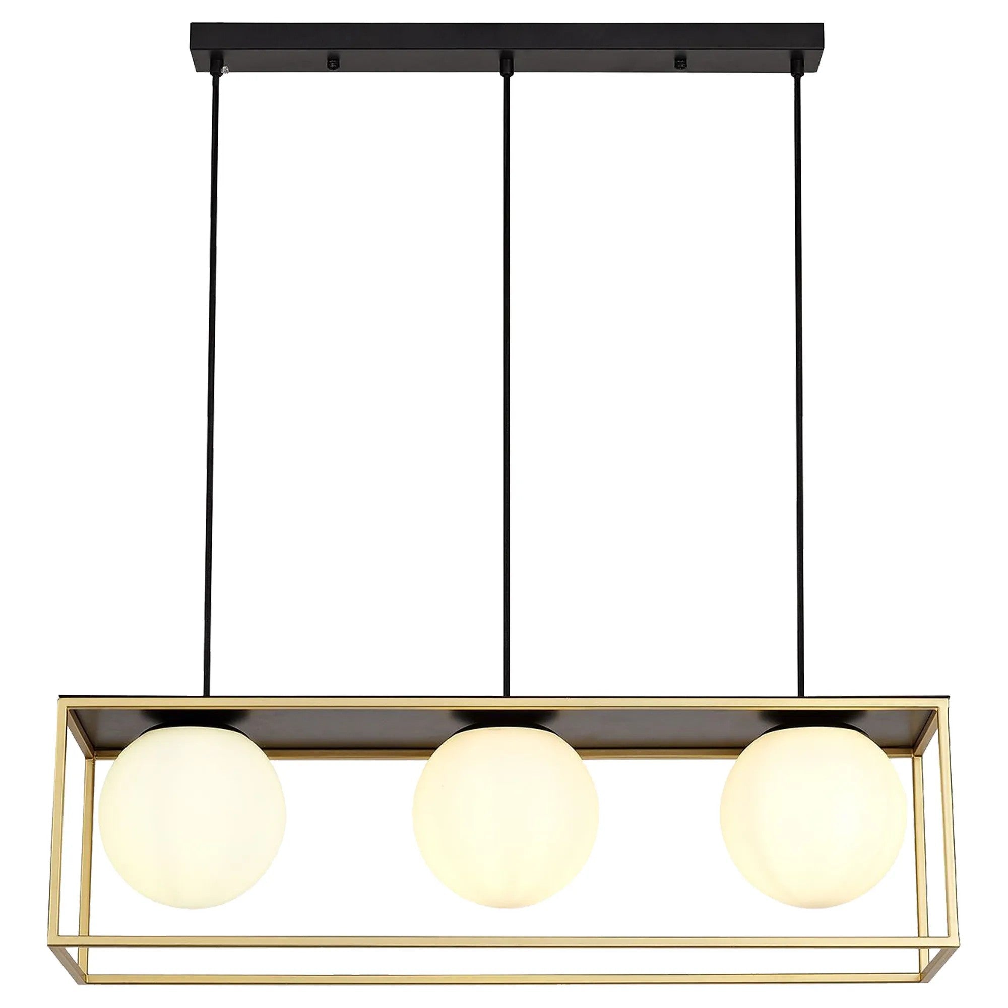 Lampa Sufitowa Czarno Złota APP1164-3CP 1