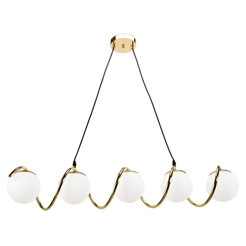 LAMPA SUFITOWA WISZĄCA GOLD APP1780-5CP 1