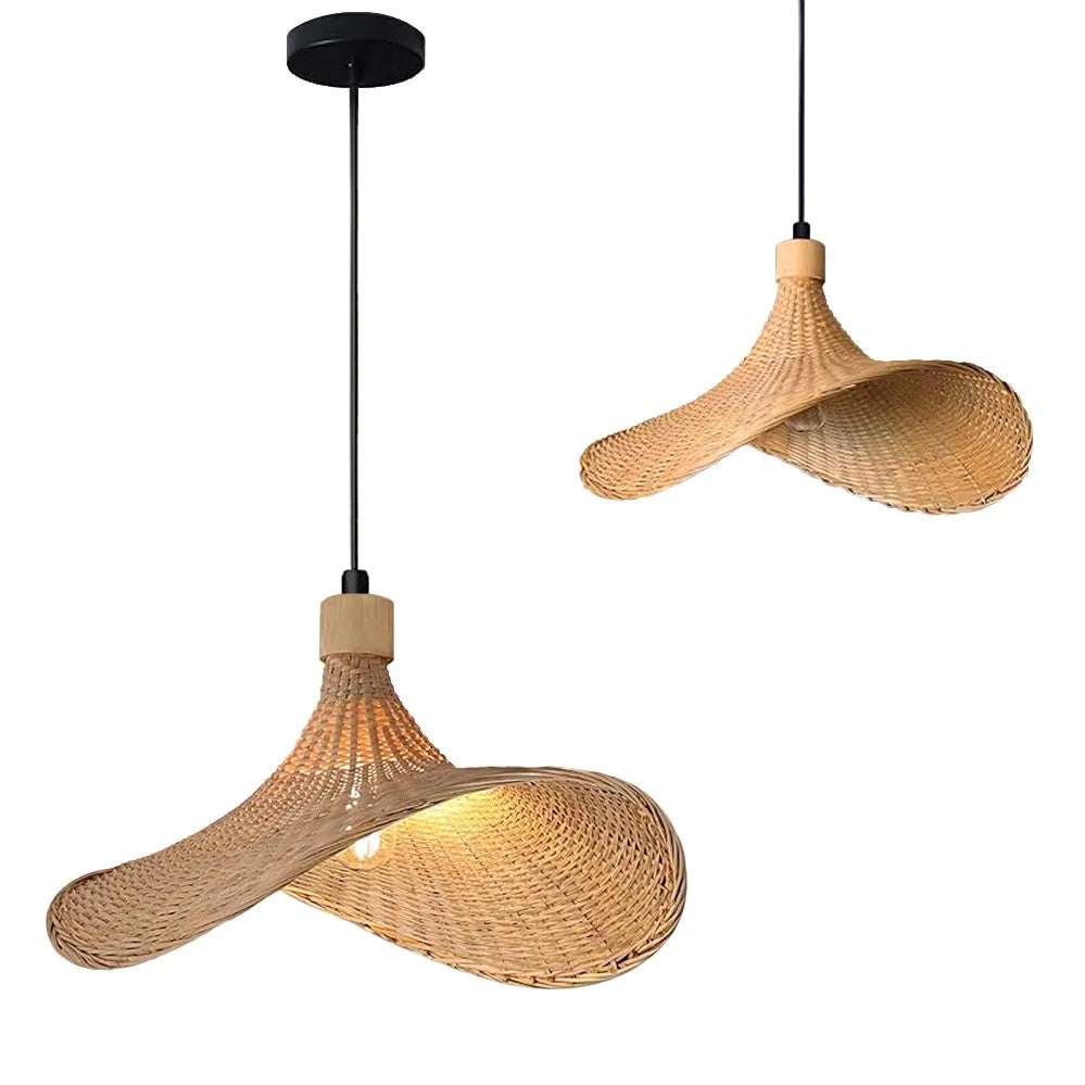 LAMPA WISZĄCA BAMBUSOWA APP1642-1CP 30cm 1