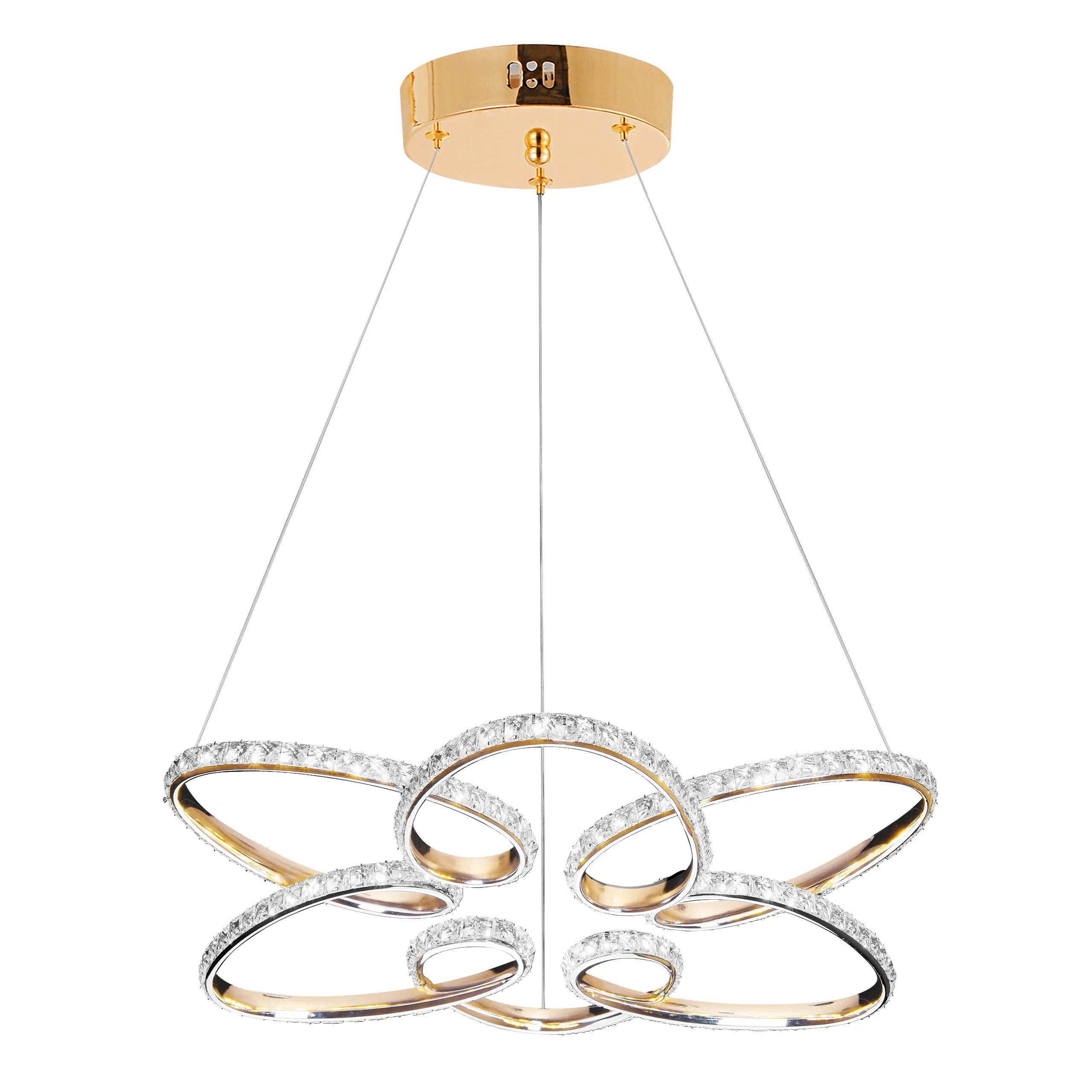 LAMPA WISZĄCA LED G001-CP ZŁOTA 1