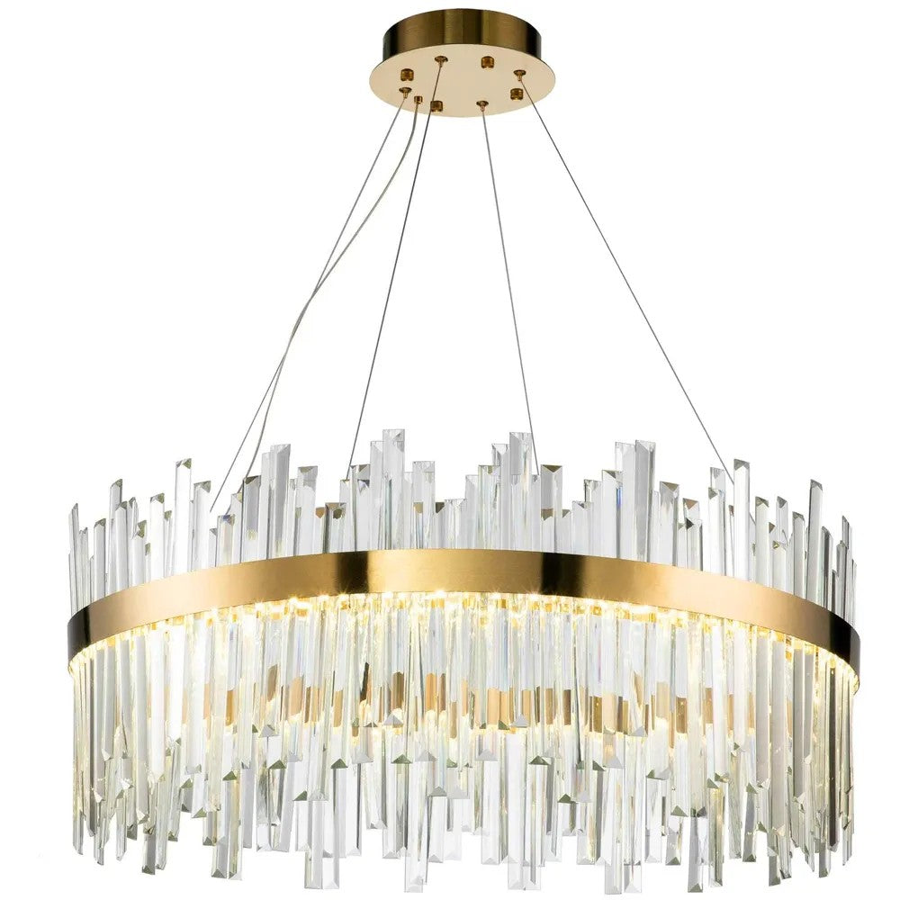 Lampa Sufitowa Kryształowa APP1515-CP60 Złota 1