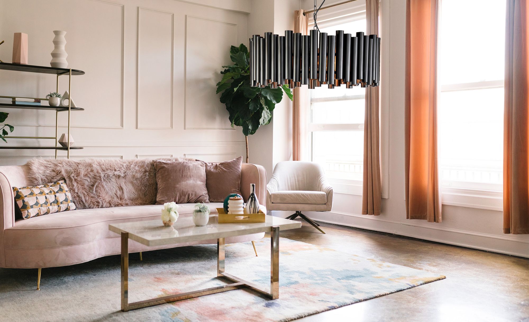 Lampa sufitowa APP1306-C Black matt