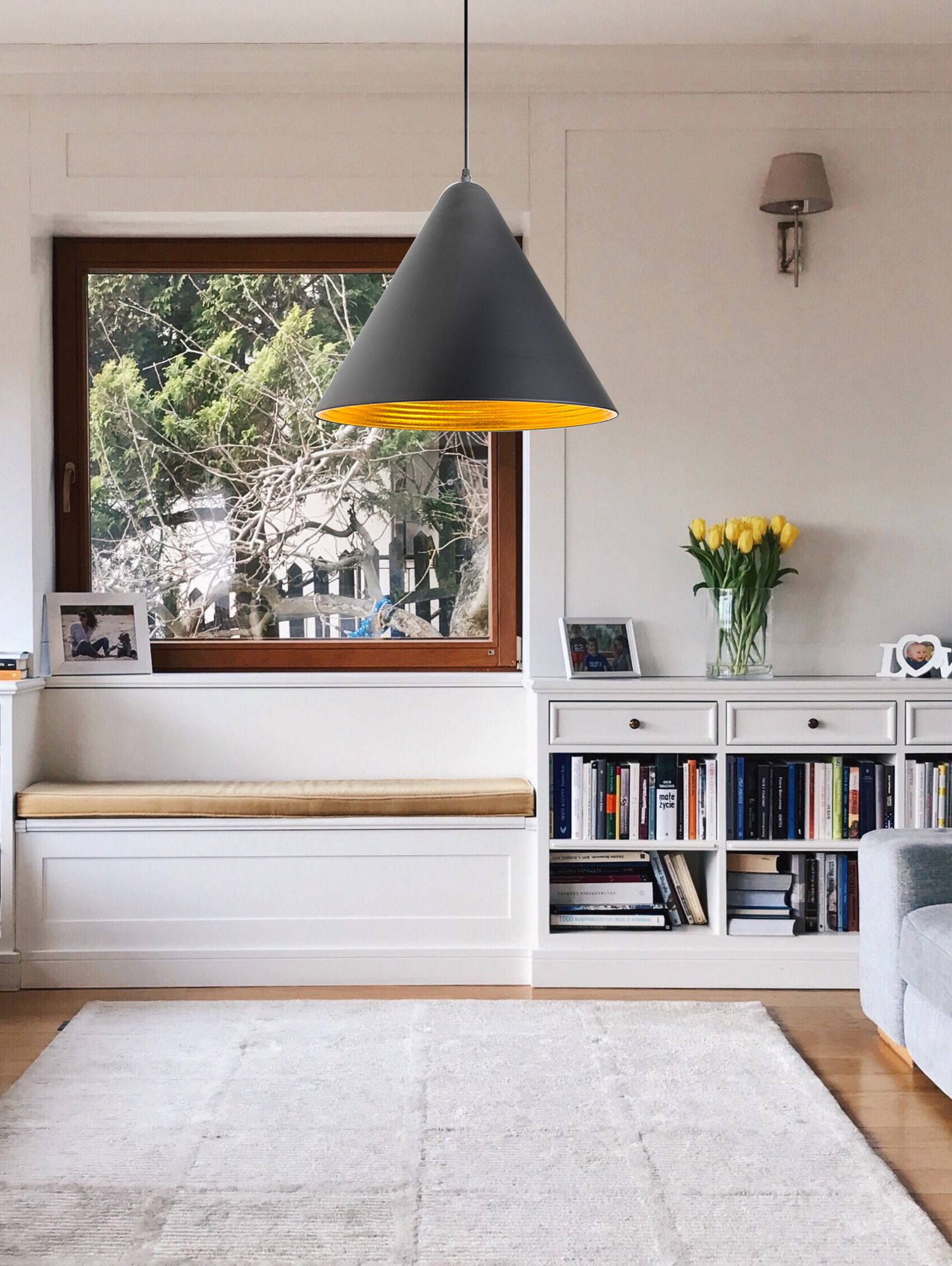 Lampa Wisząca Suez Czarna