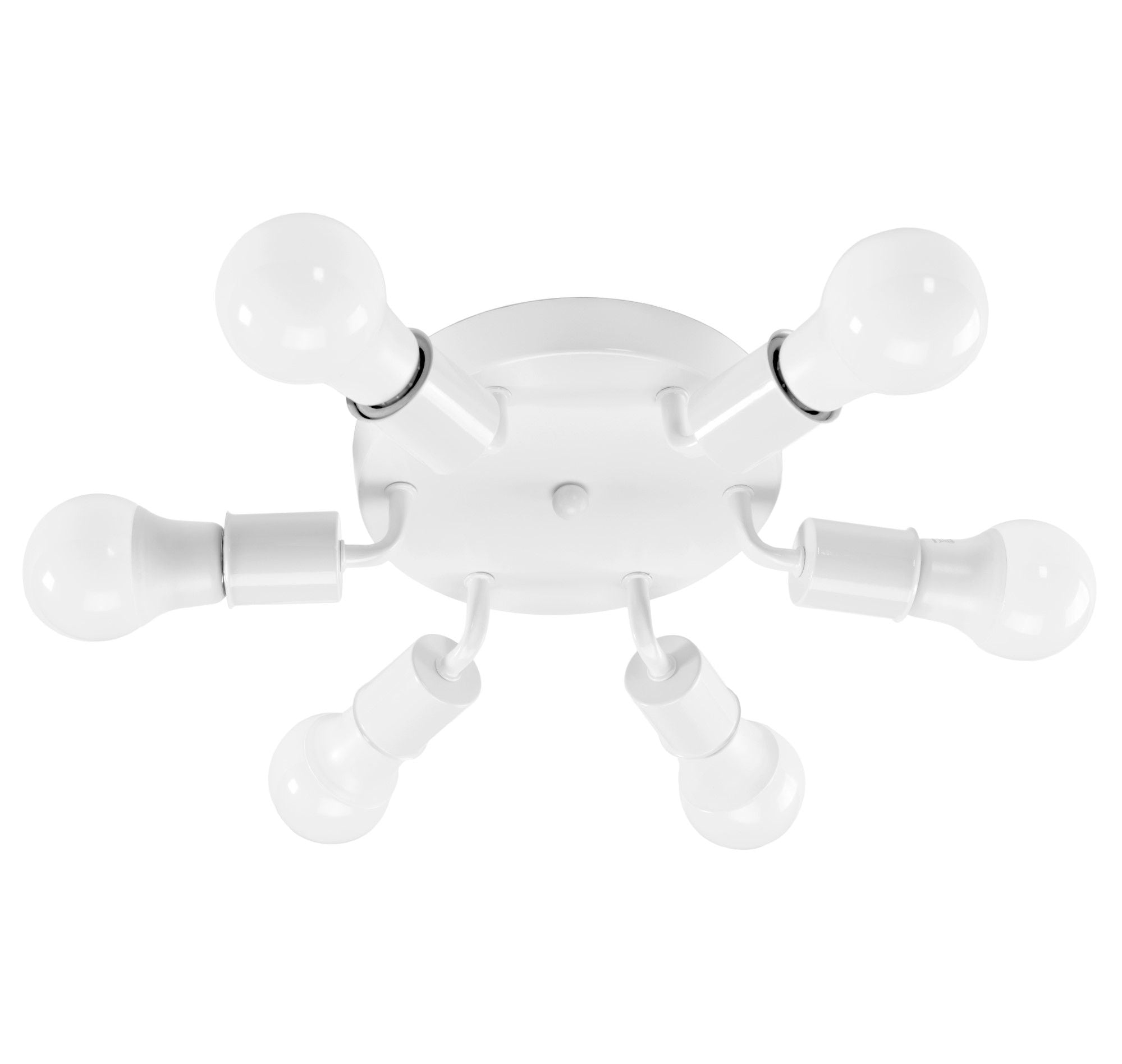 Lampa Sufitowa Plafon 6-Ramienna Metalowa APP710-6C Biała