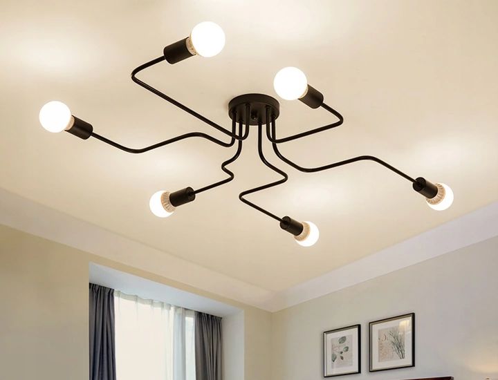 Lampa sufitowa/ścienna pająk Agaro 6