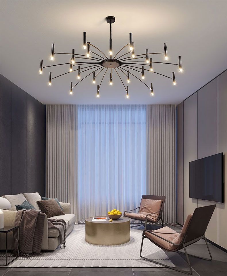 Lampa Sufitowa APP1196-15CP Czarna