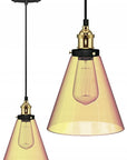 Lampa sufitowa wisząca szklana VERTO A BROWN APP043-1CP