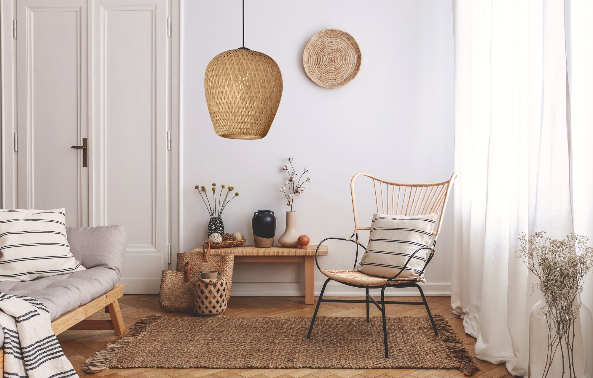 Lampa Sufitowa Wisząca Boho Natural App885-1cp