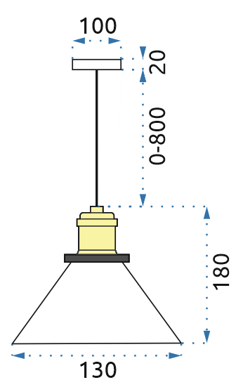Lampa sufitowa wisząca Verto A Transparent APP042-1CP
