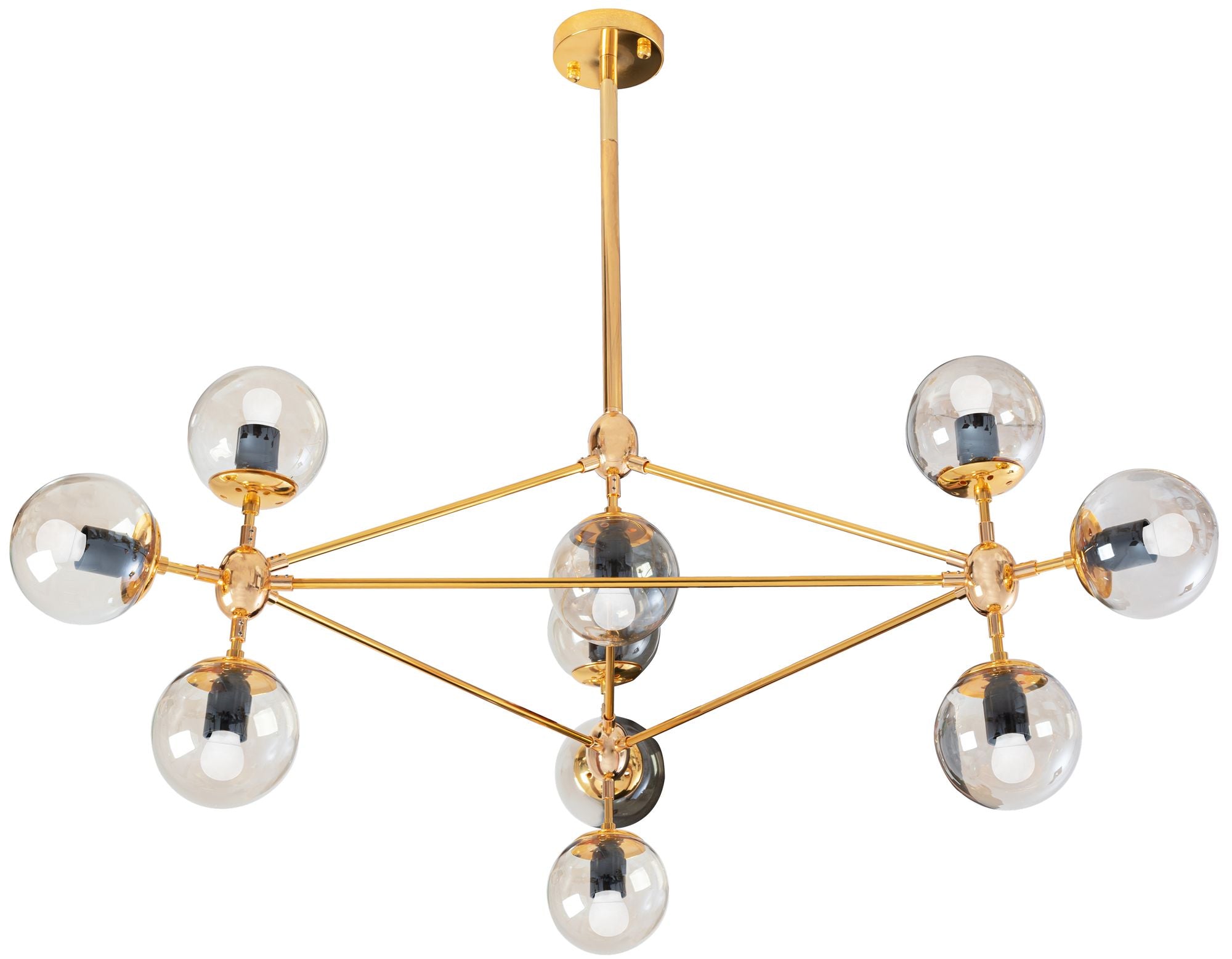 Lampa Sufitowa Wisząca Industrial App266-10c Złota