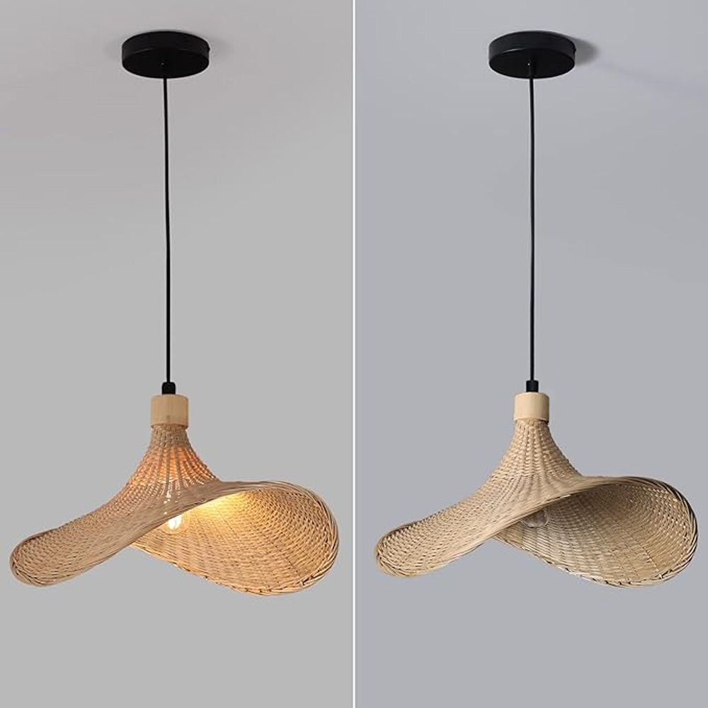 Lampa Wisząca Bambusowa APP1642-1CP 30cm 4