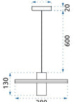 Lampa Sufitowa Loft APP740-3CP