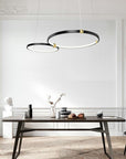 Lampa Ring led + pilot APP763-30-50 Czarna