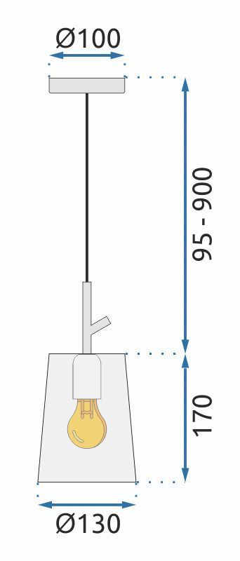 Lampa wisząca APP1036-1CP