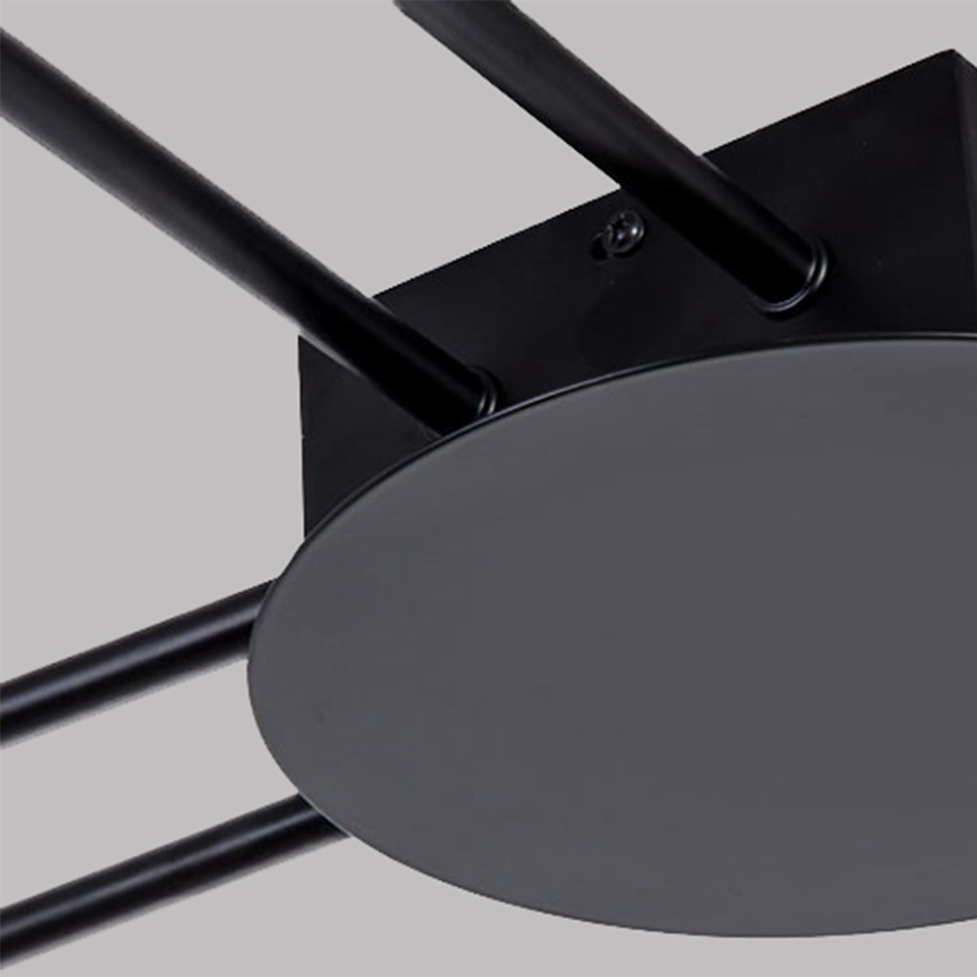 Lampa Sufitowa Nowoczesna 6-ramienna Led App521-6c Czarna