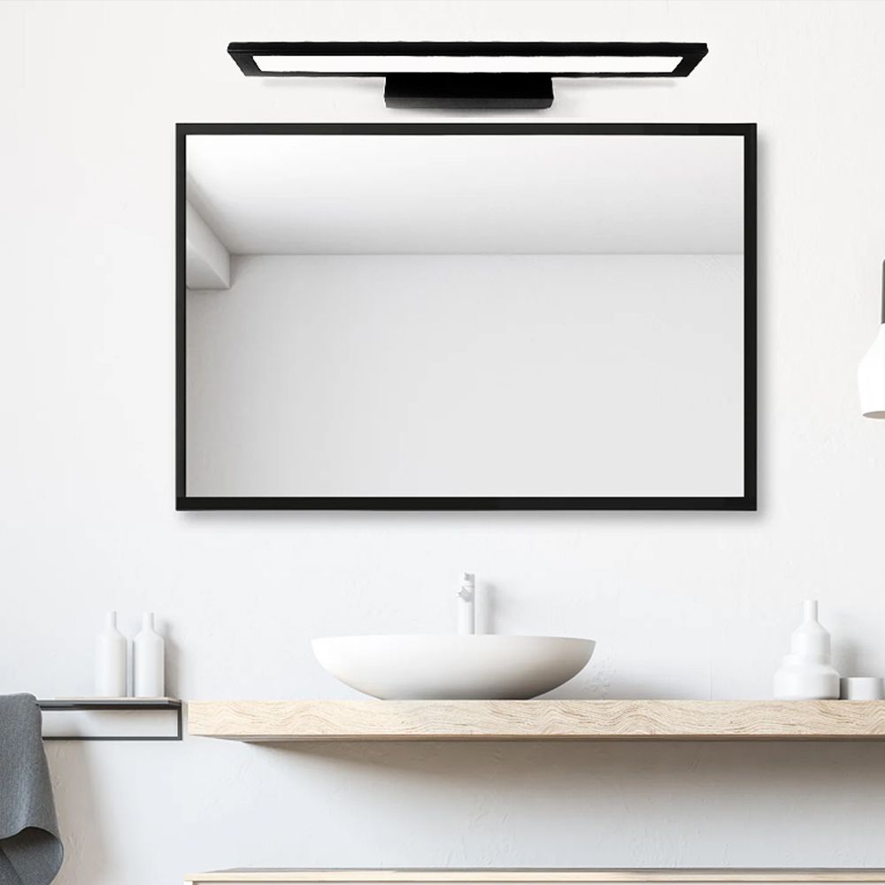 Lampa Kinkiet Łazienkowy Led Nad Lustro 80cm App841-1w Flat Czarna