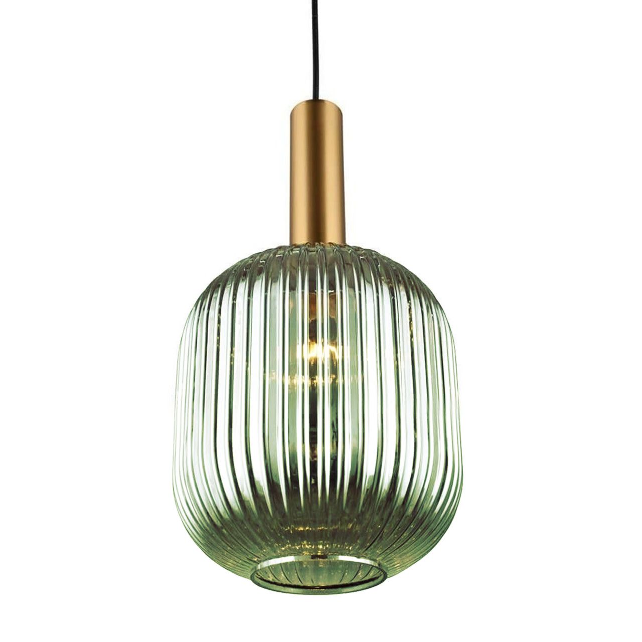 Lampa Sufitowa Wisząca Szklana APP462-1CP Zielona