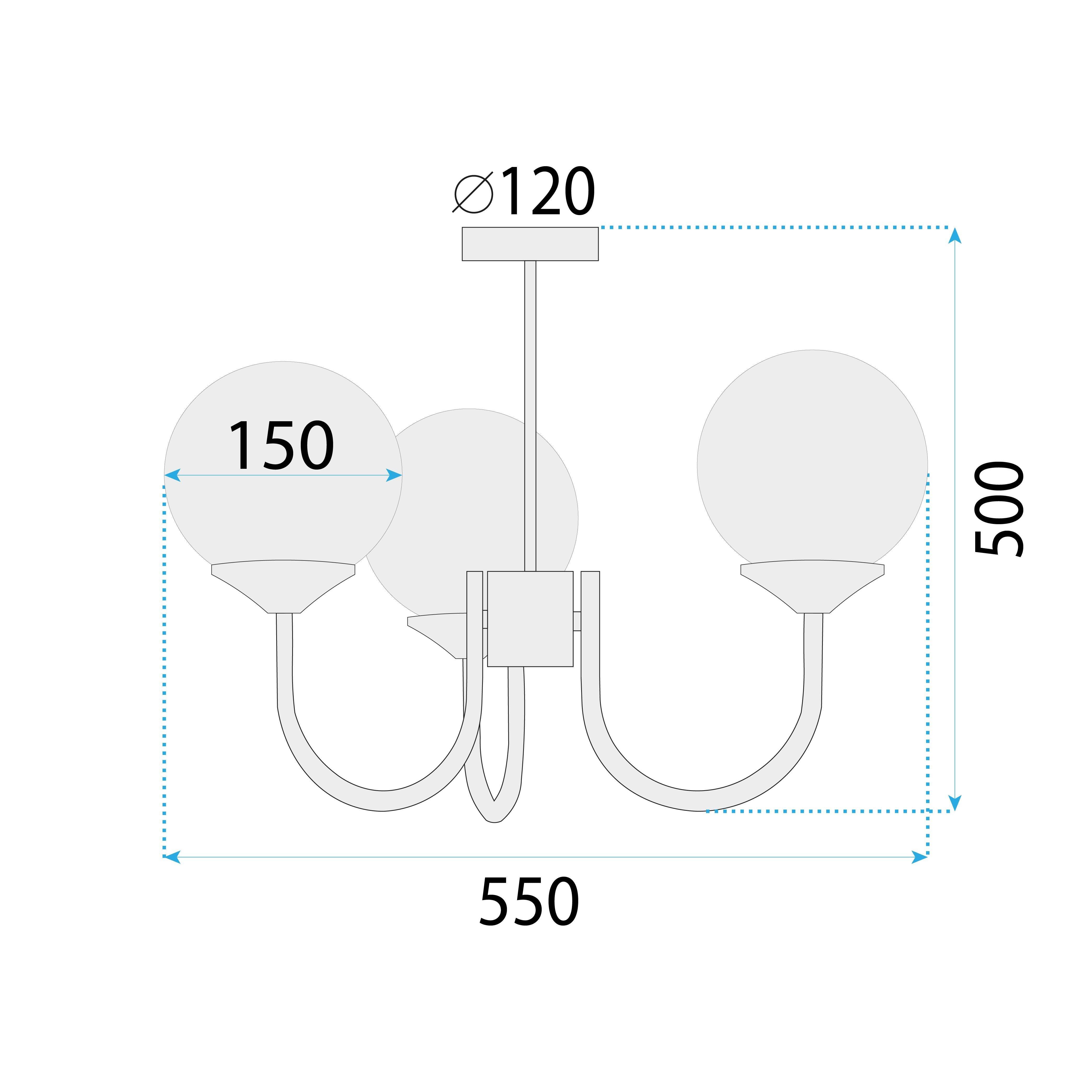 Lampa Wisząca APP1579-3CP 5