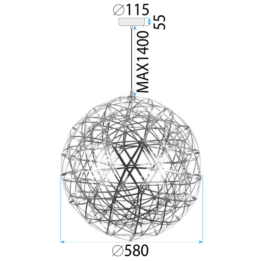 Lampa Sufitowa Wisząca Led App1505-cp Gold 10