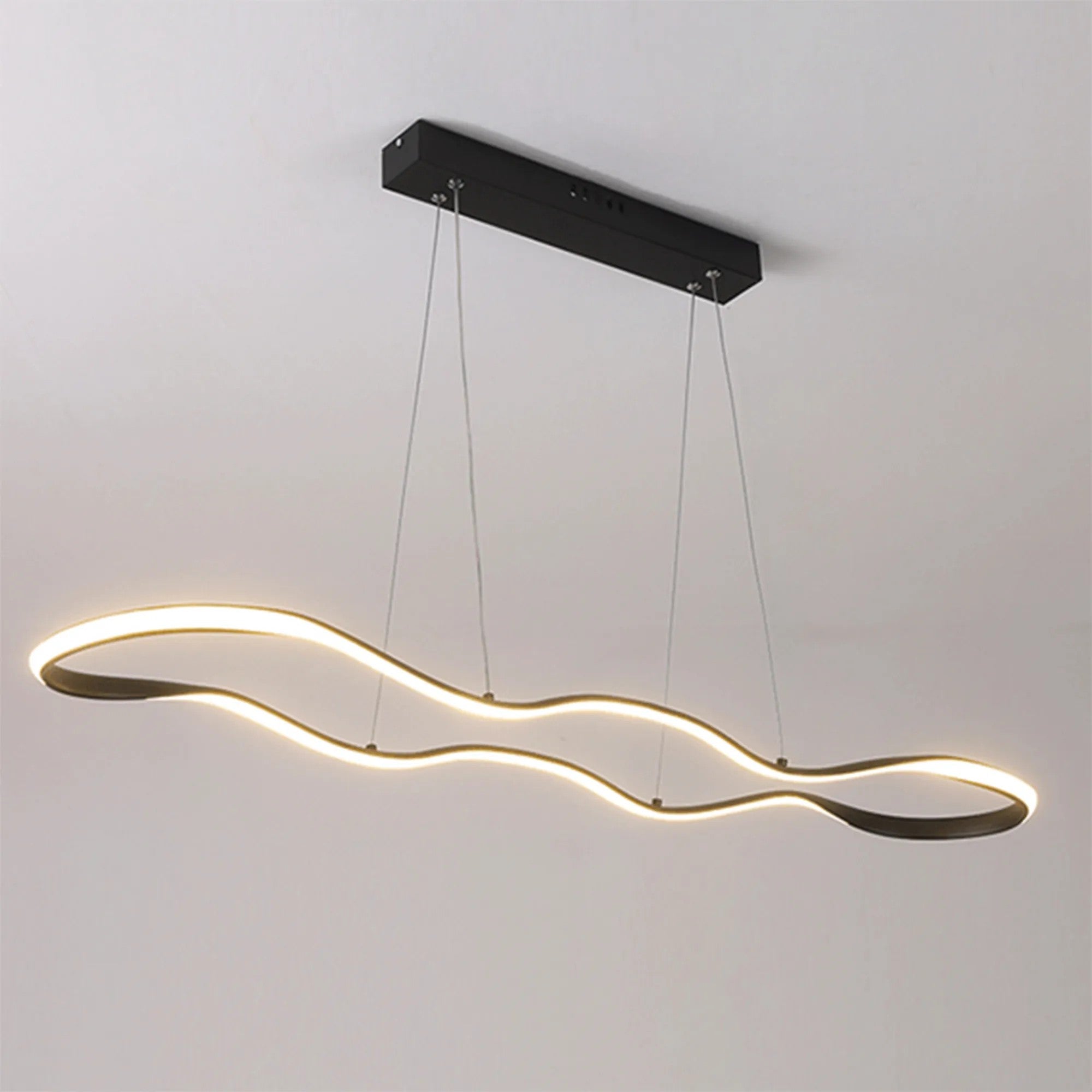LAMPA SUFITOWA WISZĄCA LED LHJ026-CP CZARNA 2