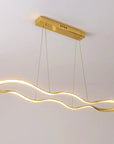 LAMPA SUFITOWA WISZĄCA LED LHJ028-CP 100cm Złota 2