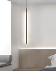 LAMPA SUFITOWA WISZĄCA LED APP1413-C BLACK 100cm 2
