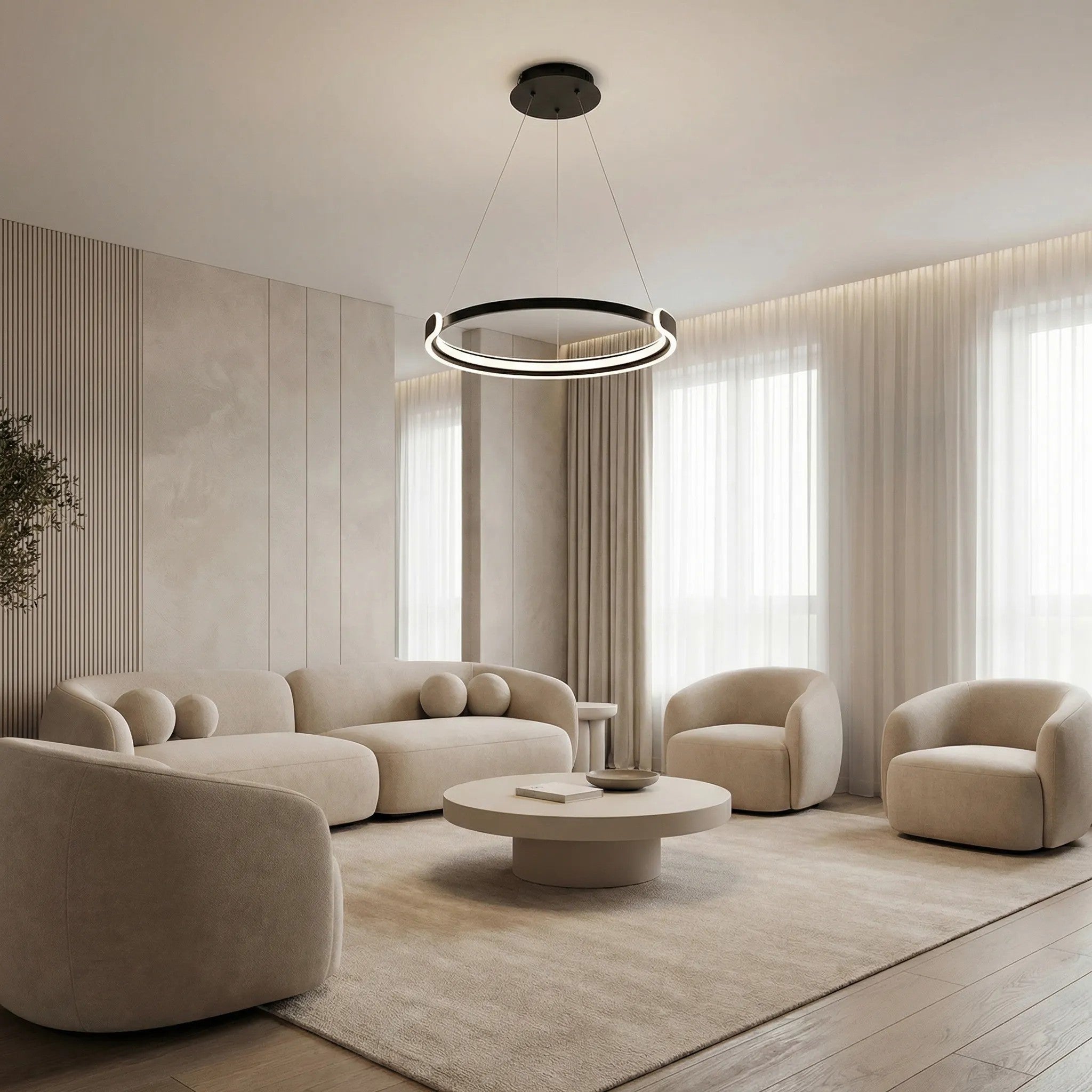 Lampa Sufitowa LED APP1927-CP Czarna 2