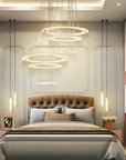 LAMPA SUFITOWA WISZĄCA LED G041-3CP Szczotkowane Złoto 2
