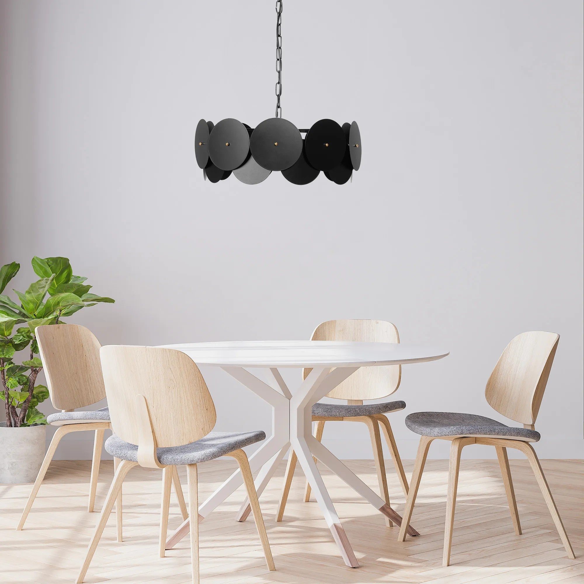 LAMPA SUFITOWA WISZĄCA APP1307-CP BLACK 2