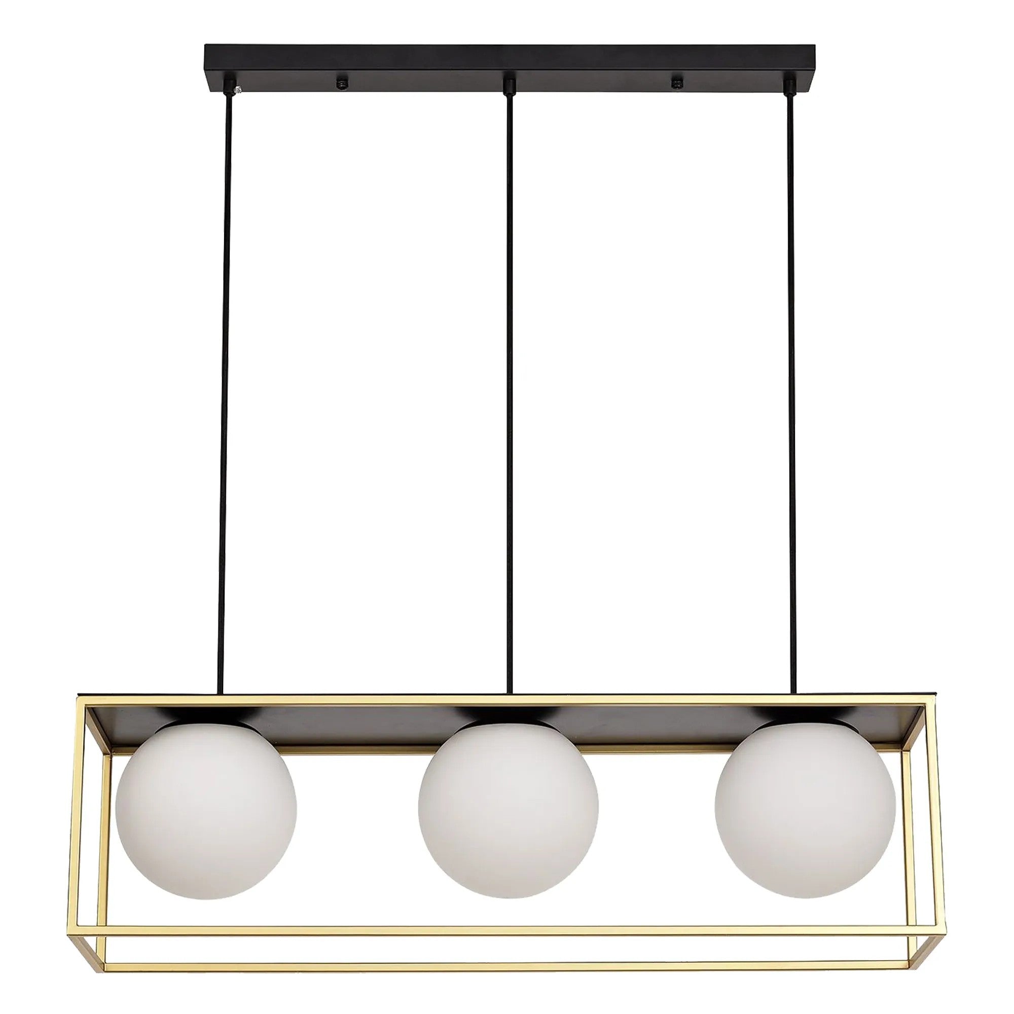 Lampa Sufitowa Czarno Złota APP1164-3CP 2