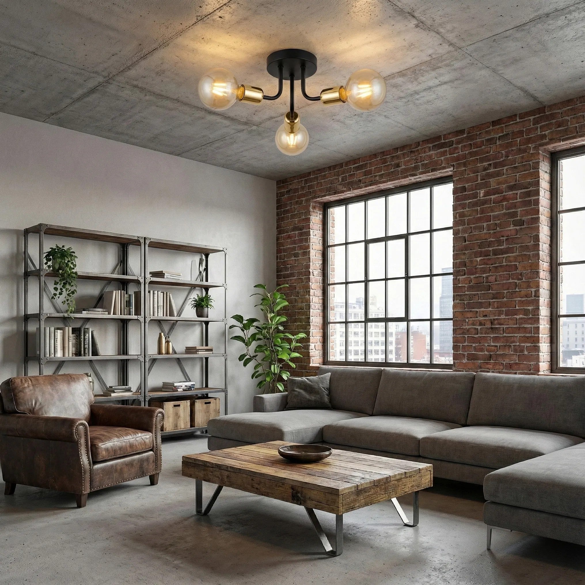 Lampa Wisząca APP1117-3C Czarno Złota 2