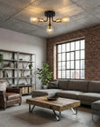 Lampa Wisząca APP1117-3C Czarno Złota 2