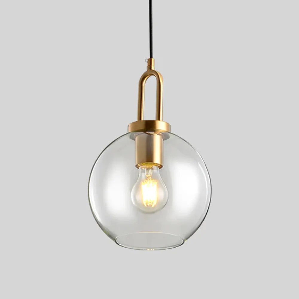 Lampa Sufitowa Wisząca Szklana Kula 20cm APP629-1CP 2