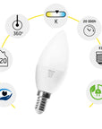 Żarówka LED Ciepła E-14 8W RSL035 2