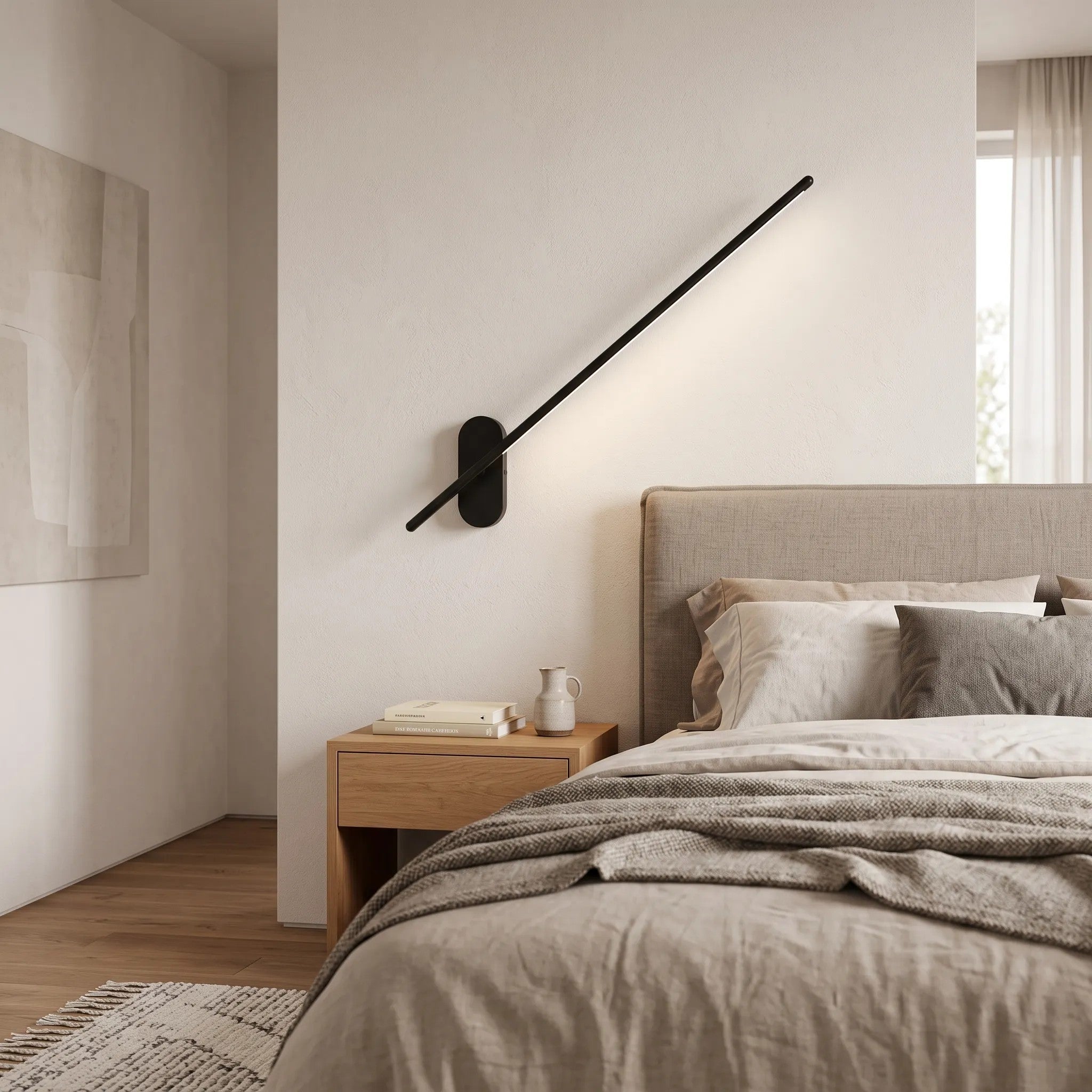 LAMPA KINKIET DO SALONU LED NEUTRALNY 12W 92CM APP584-1W 2