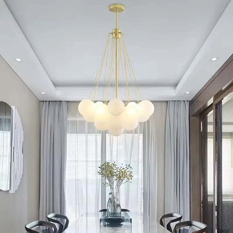 LAMPA SUFITOWA WISZĄCA APP1688-12CP Złota 2