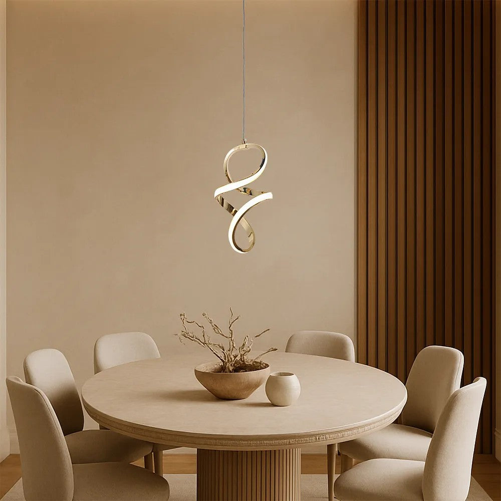 LAMPA WISZĄCA LED G074-1CP Złota 2