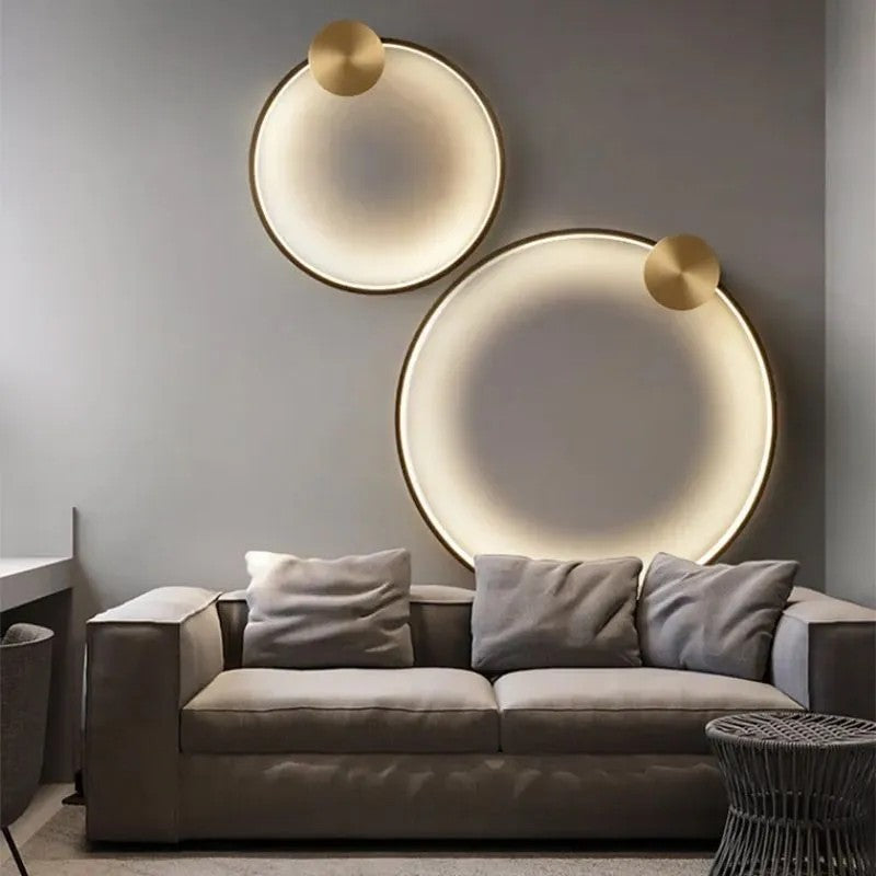 LAMPA ŚCIENNA KINKIET LED APP1391-CW OLD GOLD 50cm 2
