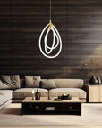 LAMPA WISZĄCA LED G018-CP ZŁOTA 2