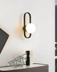 LAMPA ŚCIENNA KINKIET APP1755-1W BLACK WHITE 2