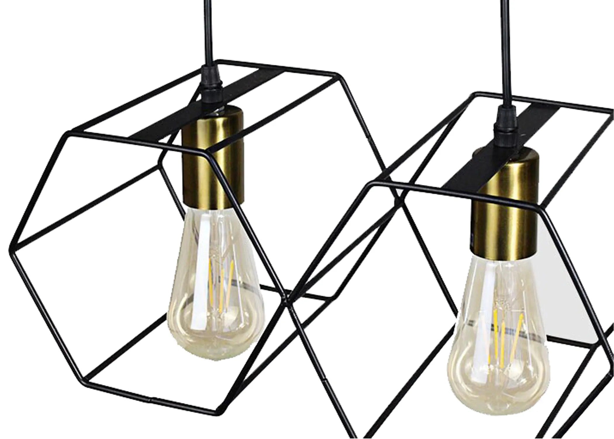 Lampa Wisząca APP1133-5CP Czarno Złota 2