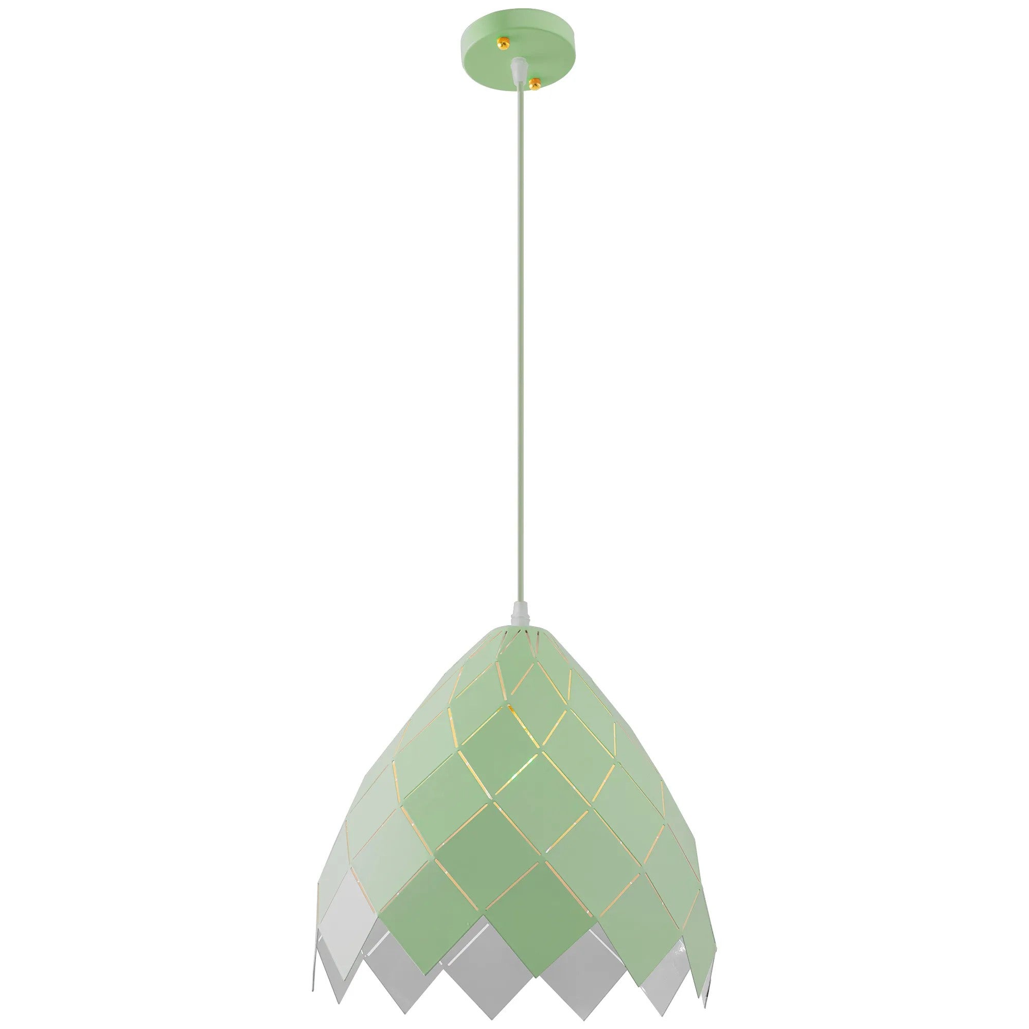 Lampa Sufitowa Wisząca Metalowa APP339-1CP Zielona 2