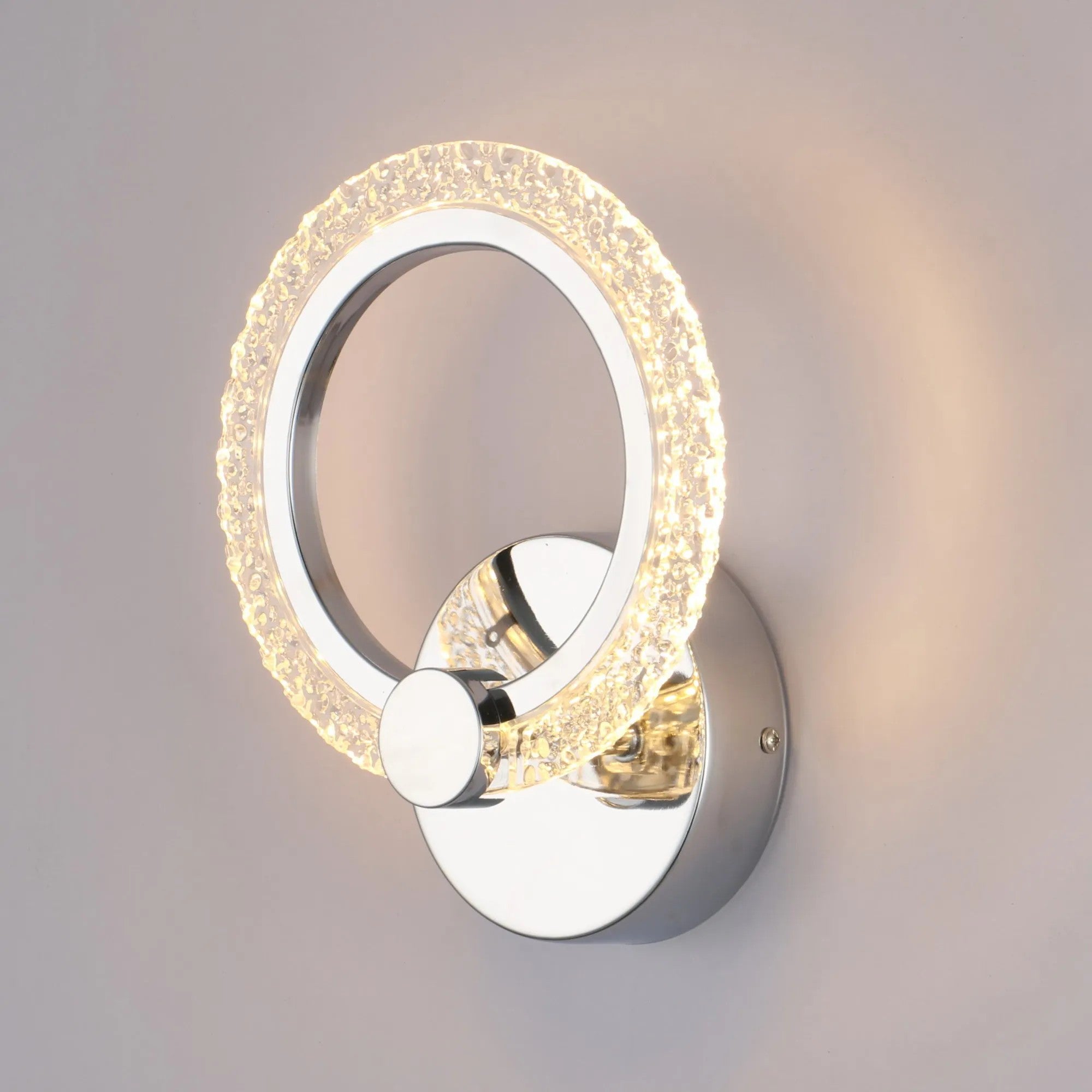 KINKIET ŚCIENNY LED LHJ067-W CHROM 2