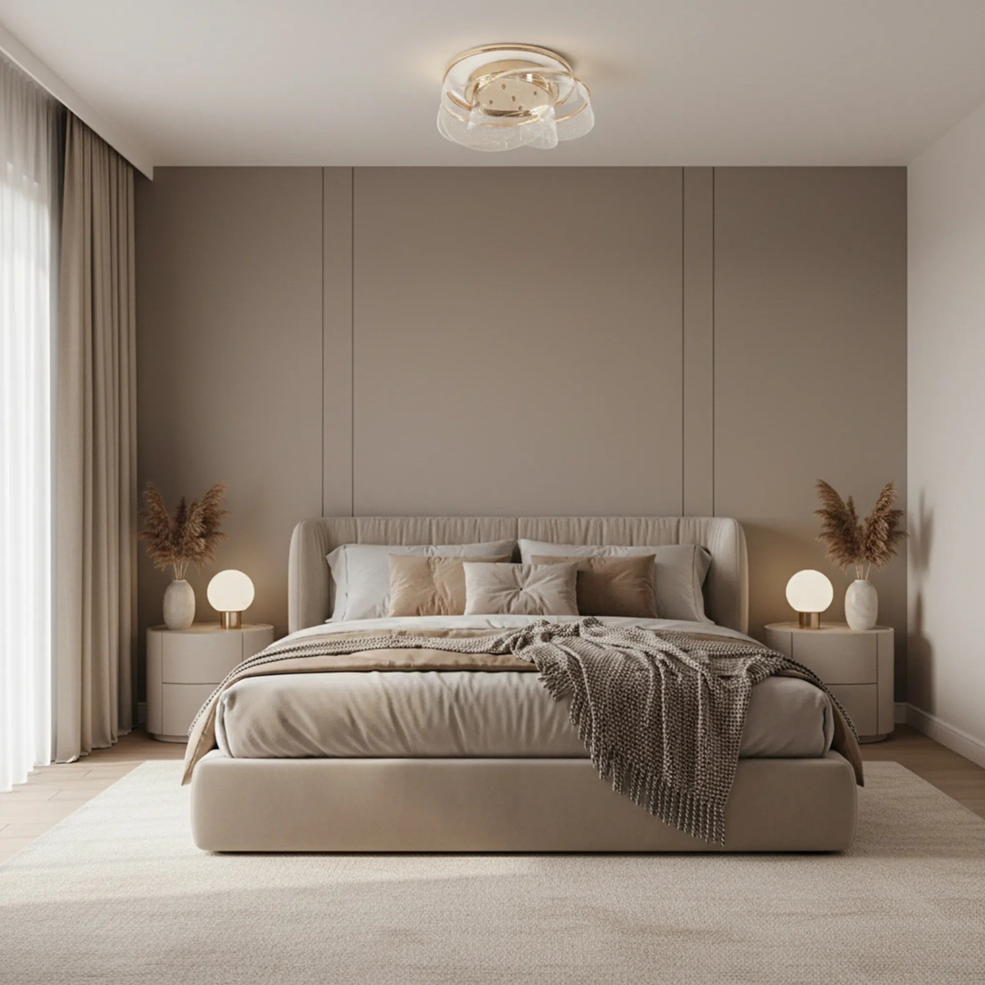 Lampa Sufitowa G139-C 50cm Plafon LED ZŁOTA 2