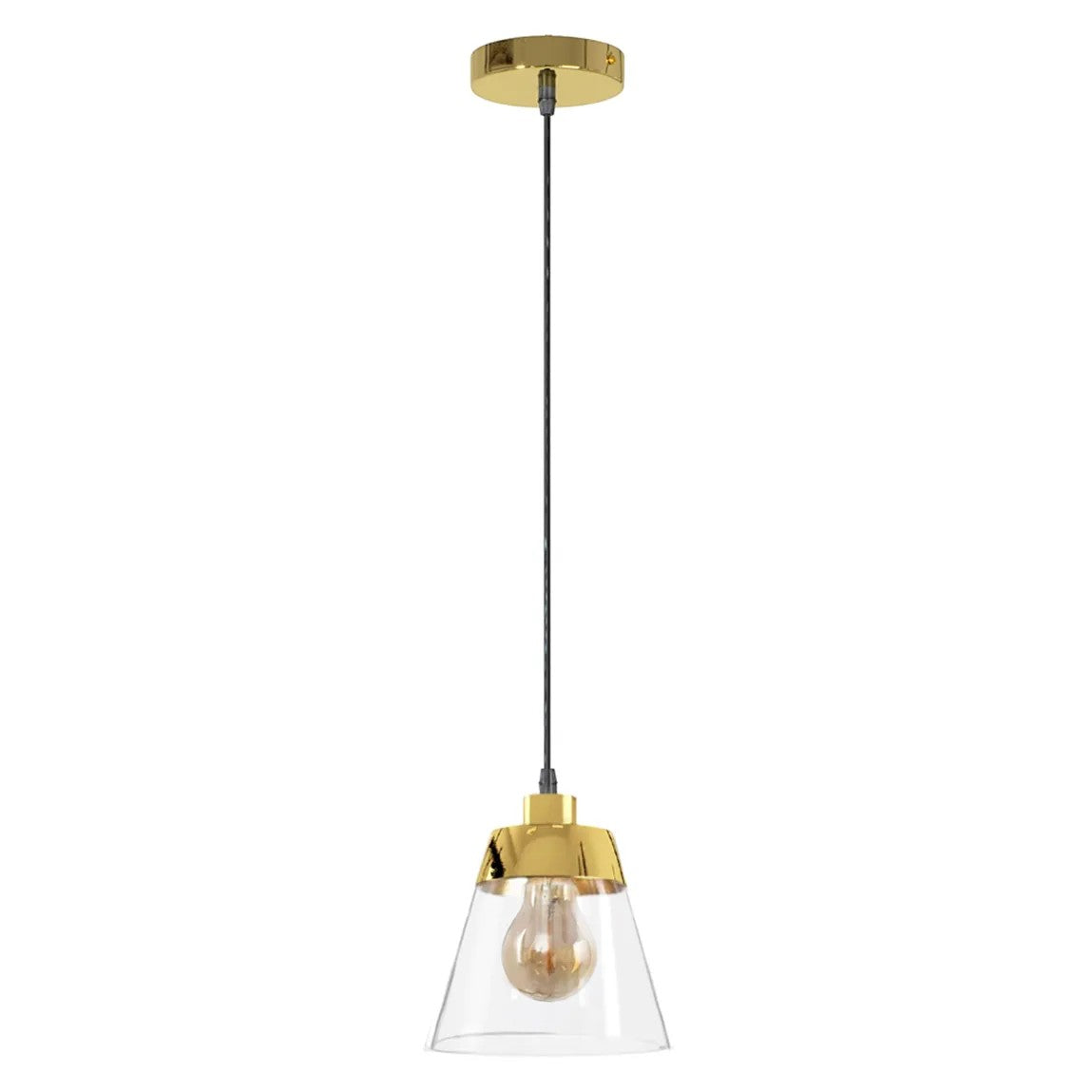 Lampa Wisząca APP895-1CP Złota 2