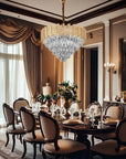 Lampa Wisząca Z Kryształami G052-CP 60CM Złota 2