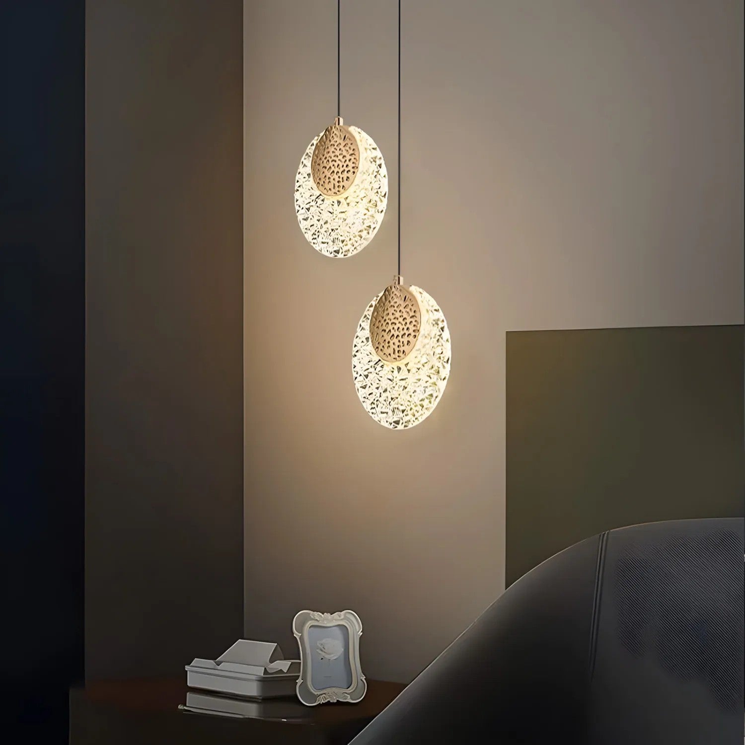 LAMPA WISZĄCA KRYSZTAŁOWA LED G088-1CP Złota 2