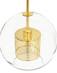 Lampa Wisząca Szklana Loft APP556-1CP 30cm Złota 2